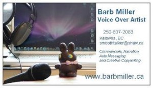 Barb Miller - Female Voice Talent (Card Front)