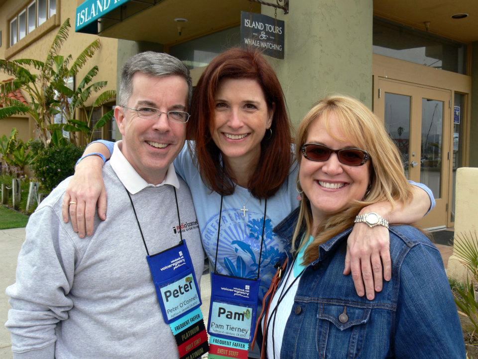 Voice Talents Peter K. O'Connell, Pam Tierney, Christian Johnson Taylor at FaffCon4 in Ventura, CA