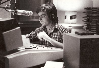 Peter K. O'Connell, on the air at WVUD-FM Kettering/Dayton, 1984