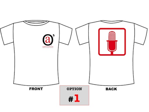 audio'connell t-shirt design option #1