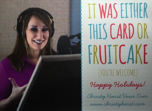 Christy Harst Voice-Overs Holiday 2015 Card