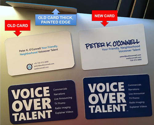 Peter K. O'Connell Voiceover Business Card