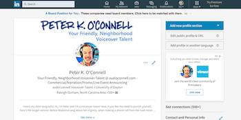 Peter K. O'Connell Male Voiceover Talent LinkedIn