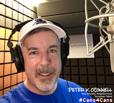 #cans4cans 2018 Peter K. O'Connell Voiceover Talent