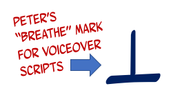 Peter K. O'Connell Voiceover Script Markup Breathe Mark