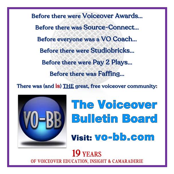 VO-BB Voiceover Bulletin Board