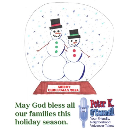 Merry Christmas 2024 - audio'connell Voice Over Talent - Peter K. O'Connell