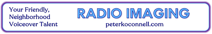 2025 Design of the Radio Imaging Voiceover Demo Banner on peterkoconnell.com