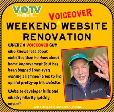 Weekend Voiceover Website Renovation at peterkoconnell.com