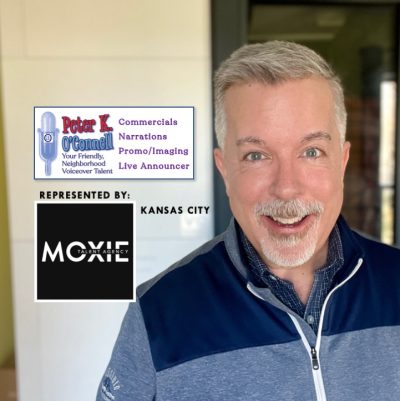 Moxie Talent represents voiceover talent Peter K. O'Connell