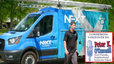 Next Plumbing Commercial voiced by Peter K. O'Connell