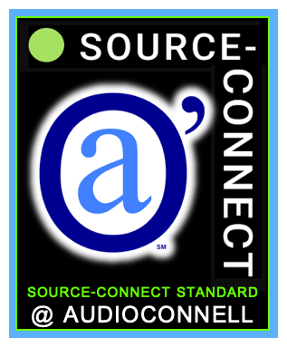 audio'connell Voiceover Talent, Source-Connect icon