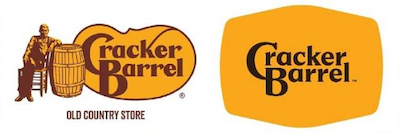 2025 Cracker Barrel logo change, old versus new