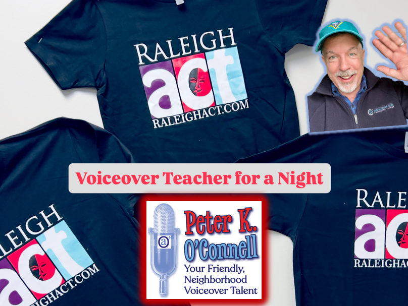 Voice Actor Peter K. O'Connell teaching at the Theatre Raleigh ACT studios