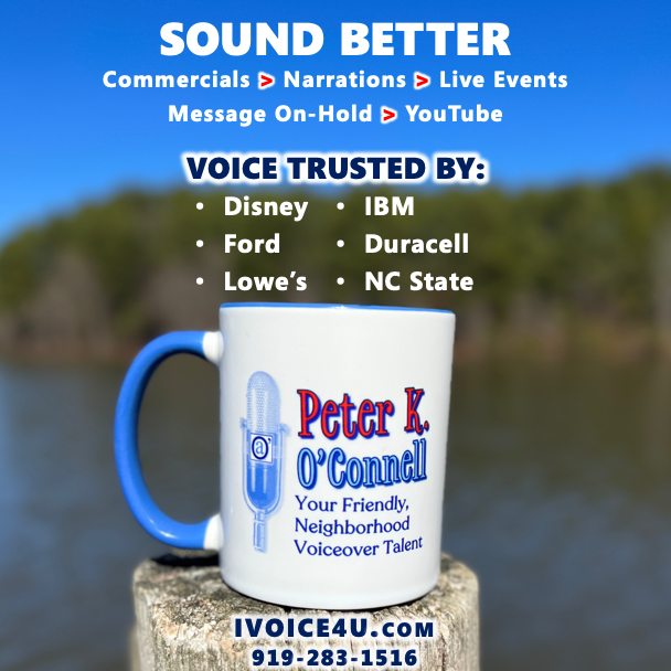Sound Better, American Male Voiceover Talent Peter K. O'Connell