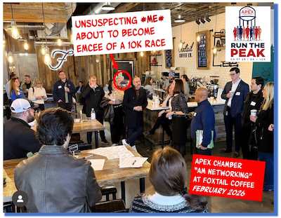 Peter K OConnell Run The Peak AM Networking Apex Chamber 4